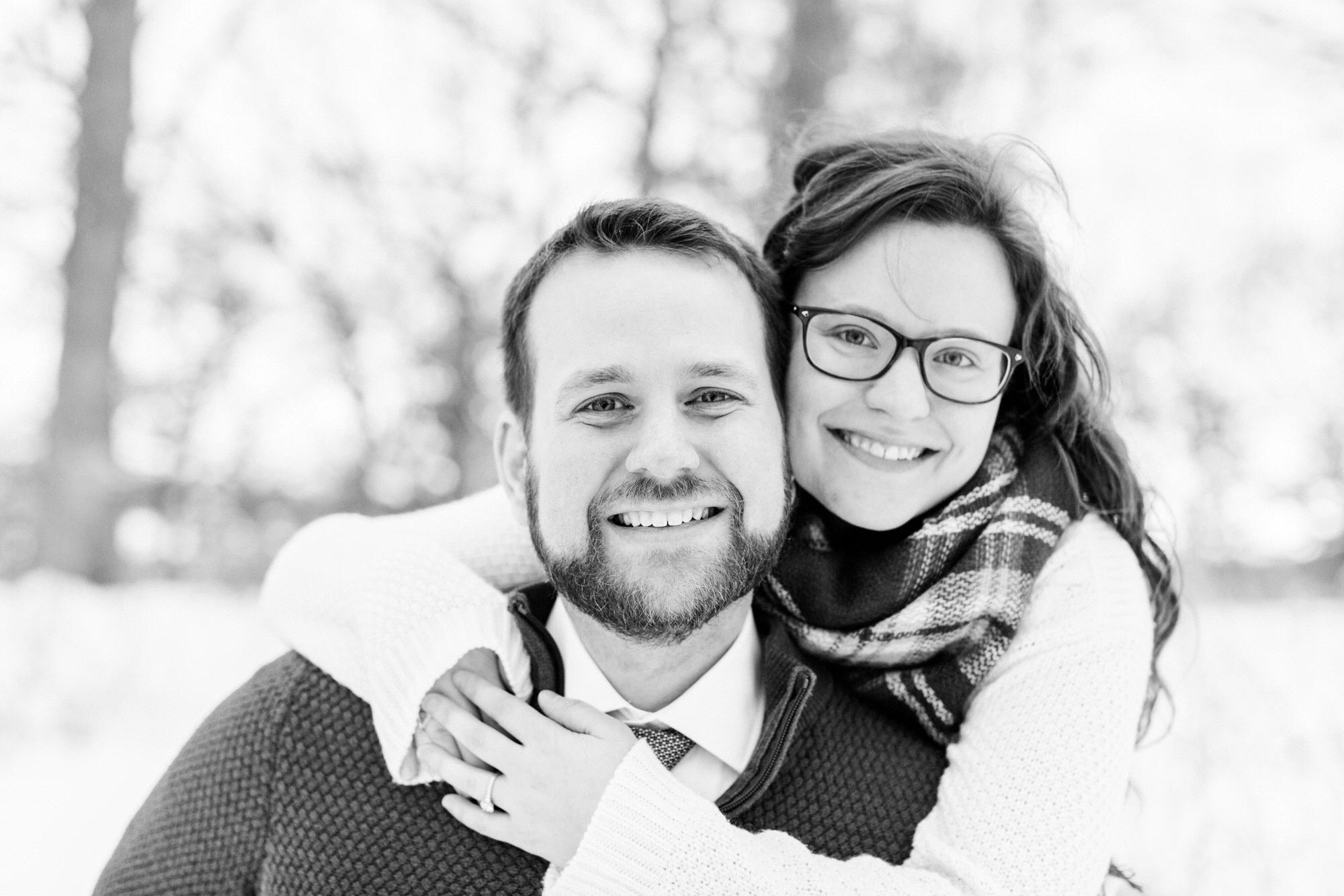 Engagement Photos at Silverwood Park in St. Anthony, MN - December 7, 2019 (photo credit: Katzie & Ben Photography)