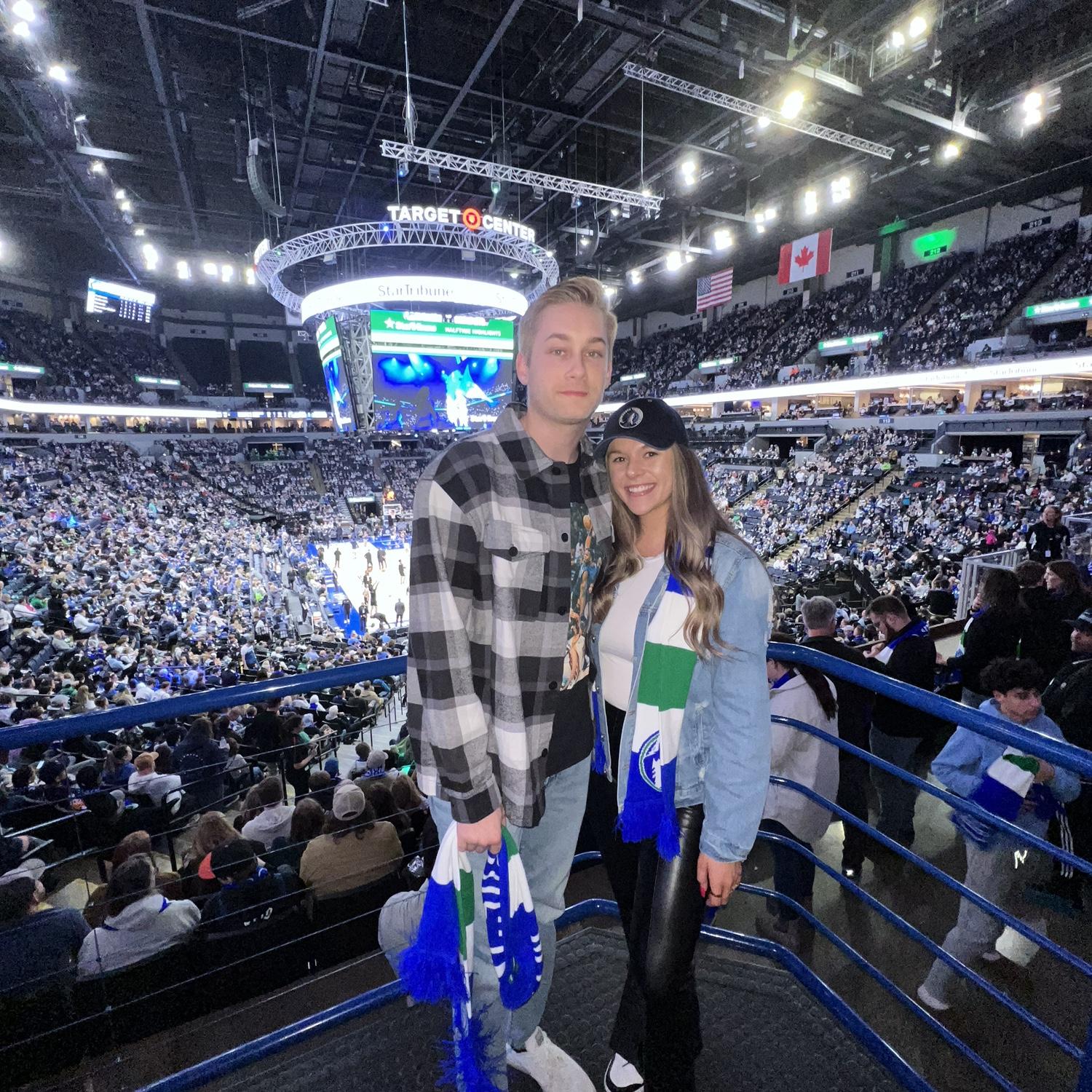 Wolves in 5!!! Fun fact, Austin & I have been to 17 MN sporting events together. Safe to say we’re loyal MN fans ;)