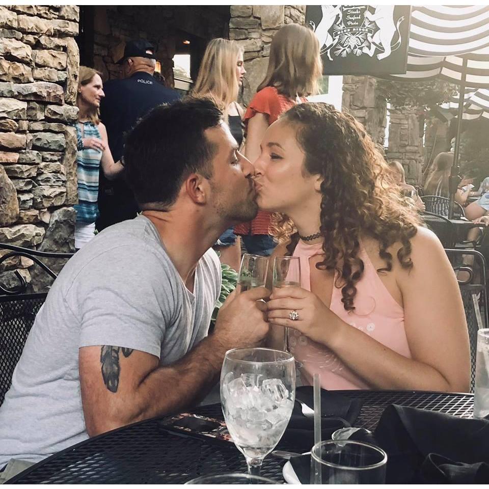 Typical proposal kissey pic!