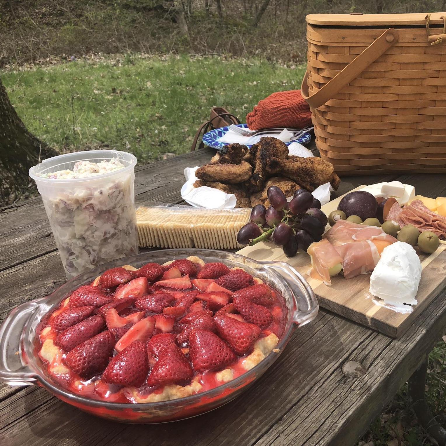 The delicious picnic Mk made for our first date!