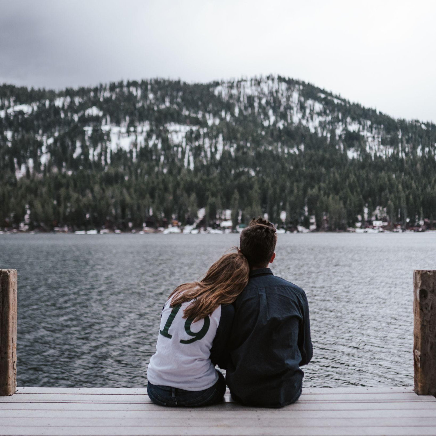 Our senior picture on Donner Lake.
