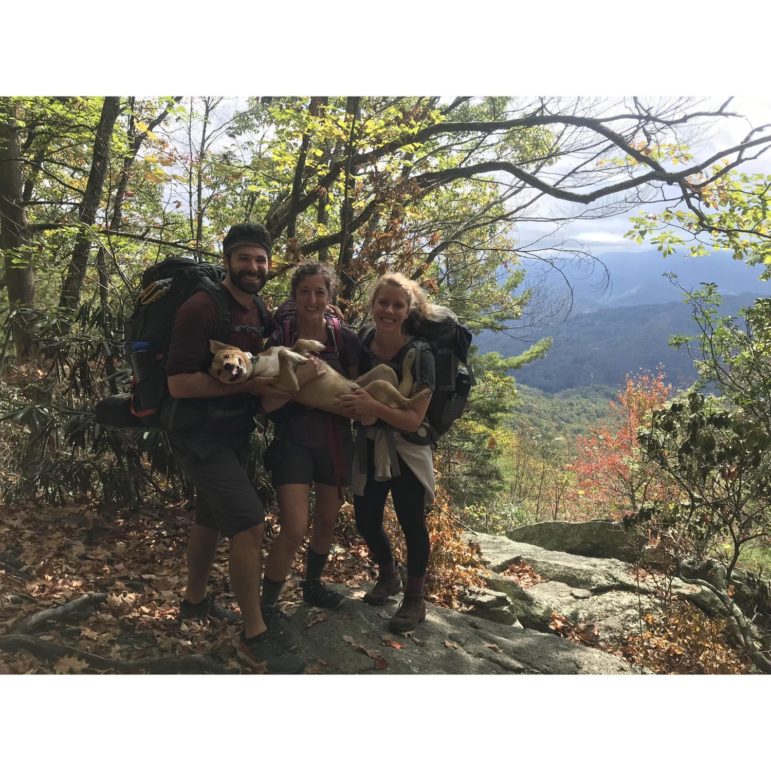 Appalachian Trail backpacking trip with our friend Rochelle & Max.