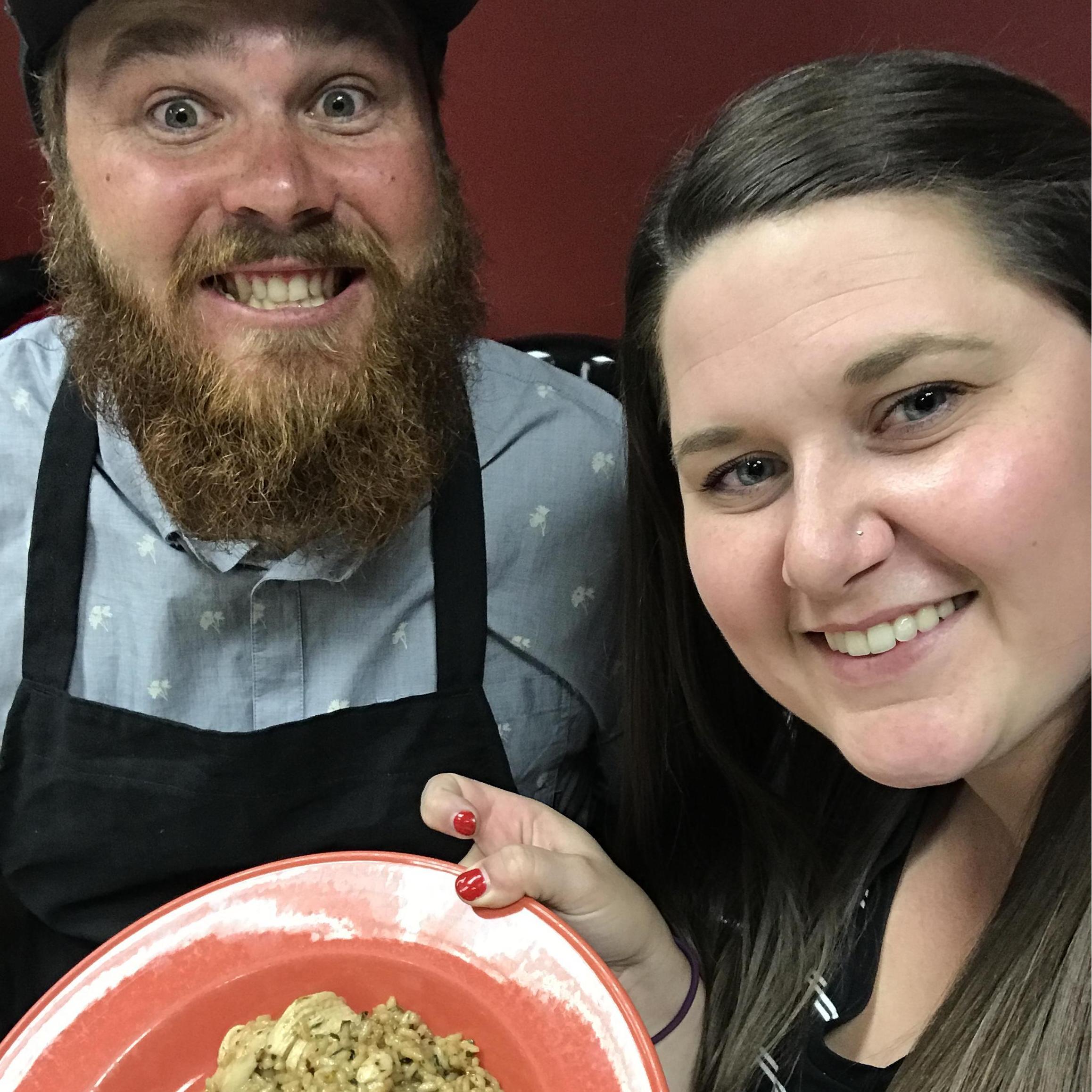 Cooking class for Crystalin's 27th birthday! (a common date night for us!)