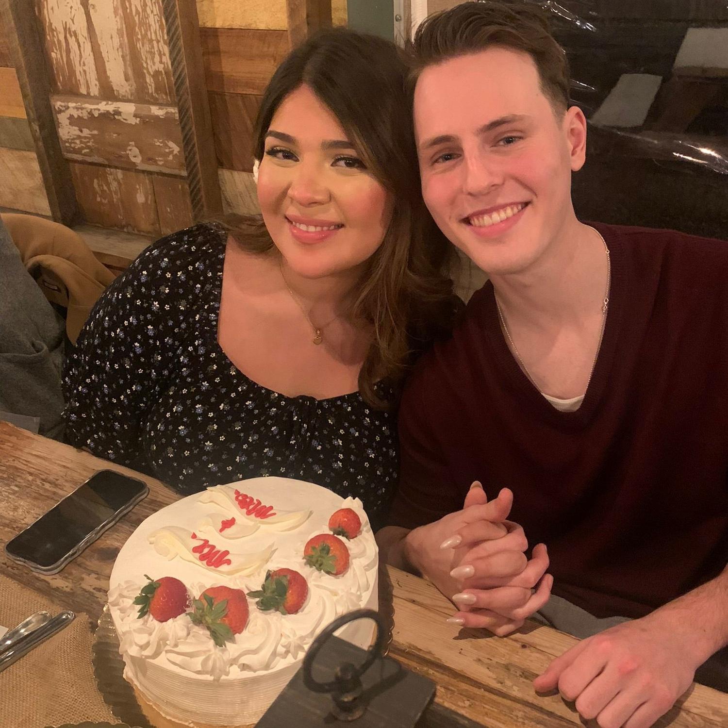 Wonderful surprise engagement dinner from our friends