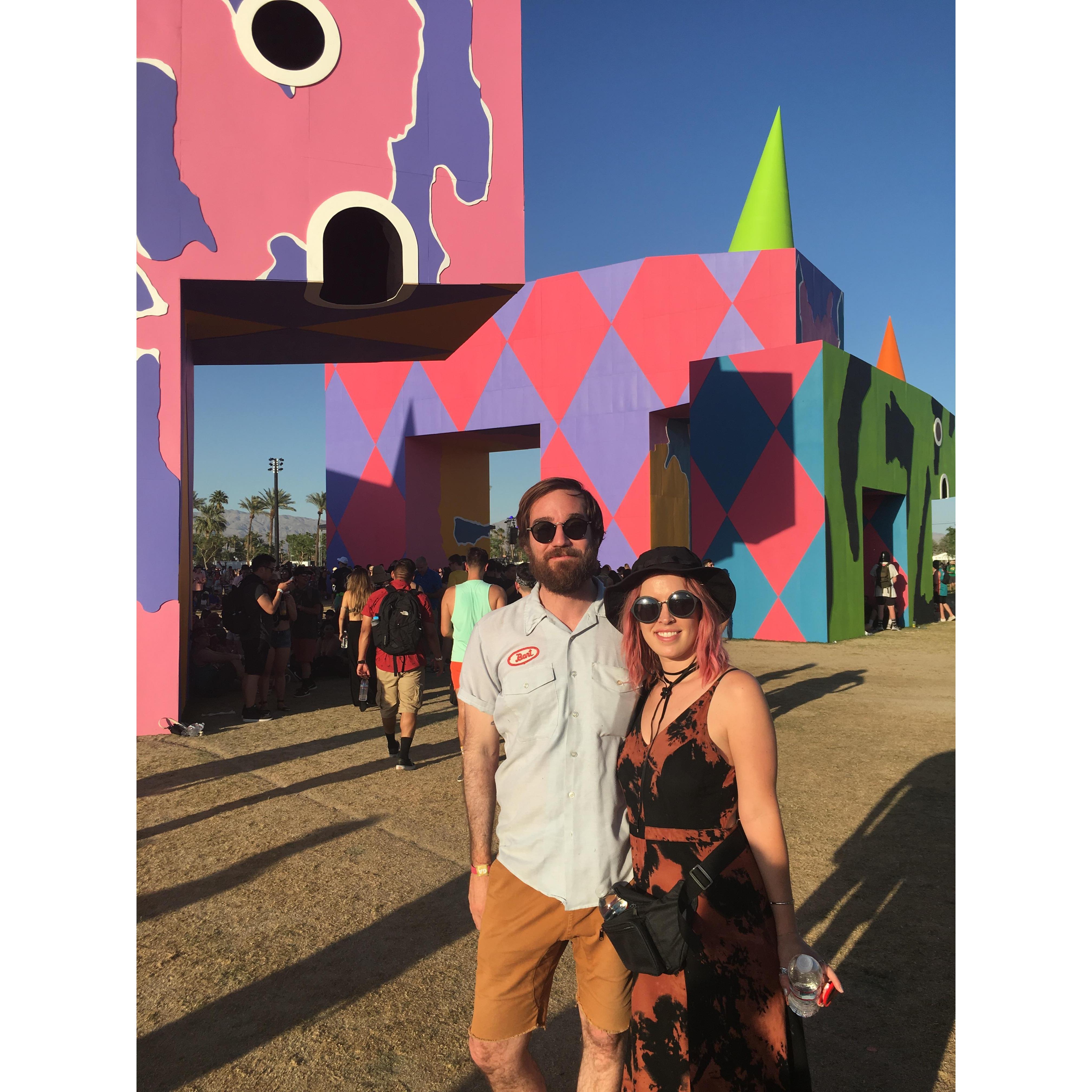 Sweating at Coachella