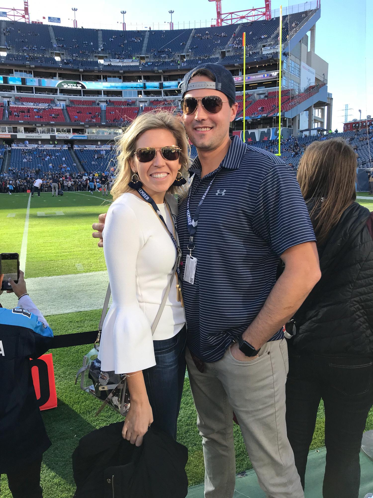 Titans game on the field