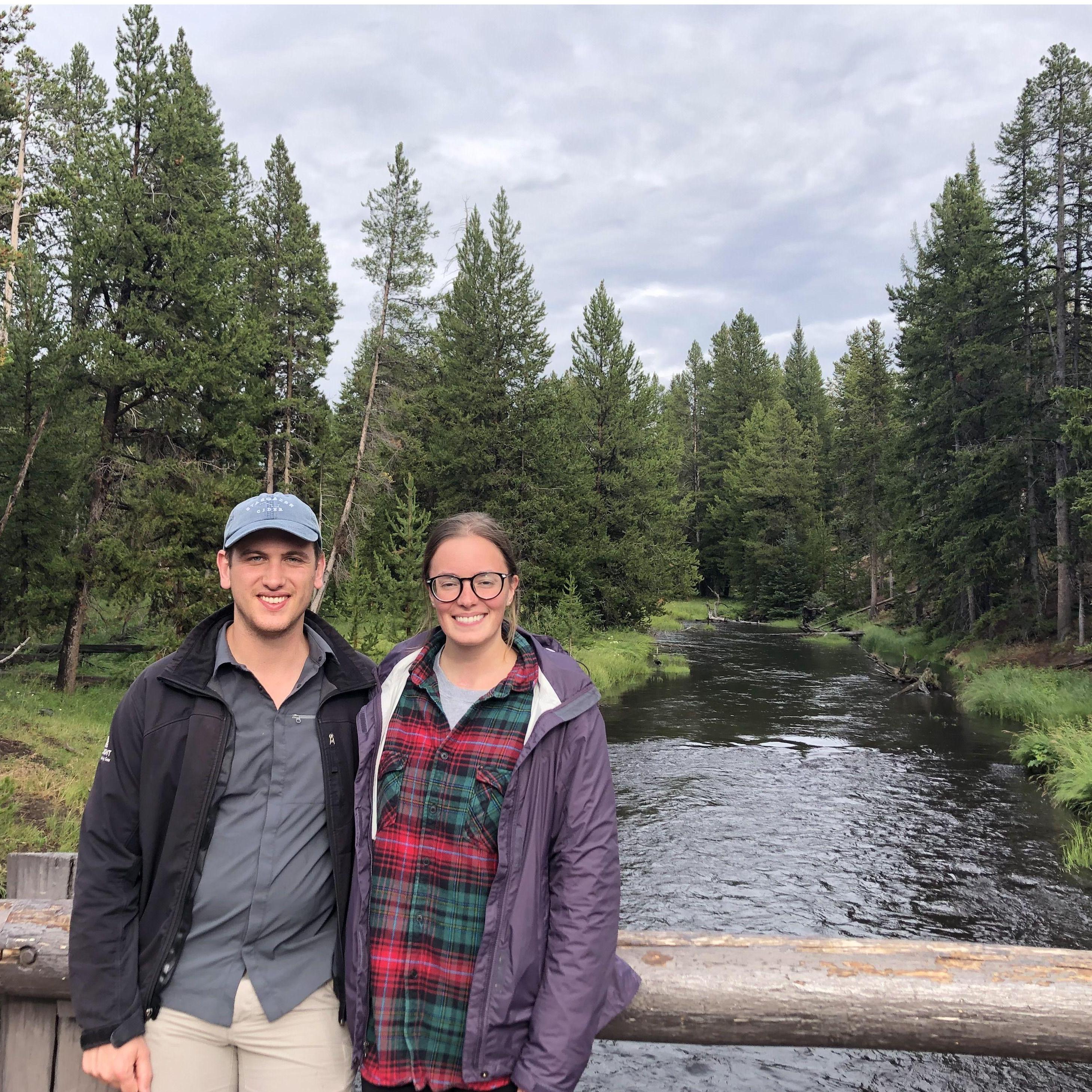 Picture by a river in Yellowstone (July 2021).