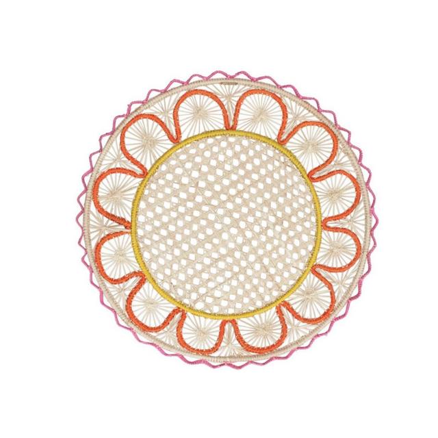 Flower Shapes Pink Placemat