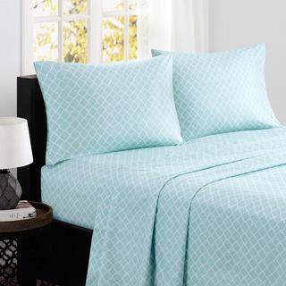 Fretwork 4-Piece Cotton Sheet Set