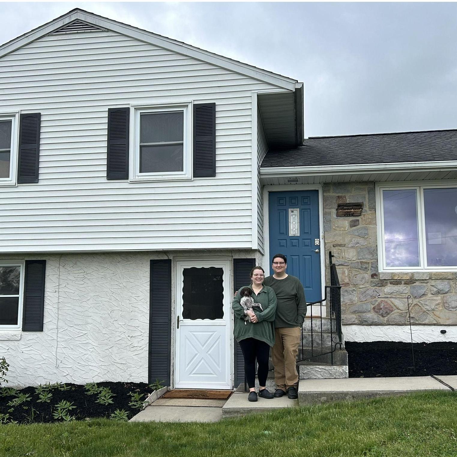 Our first house and puppy!