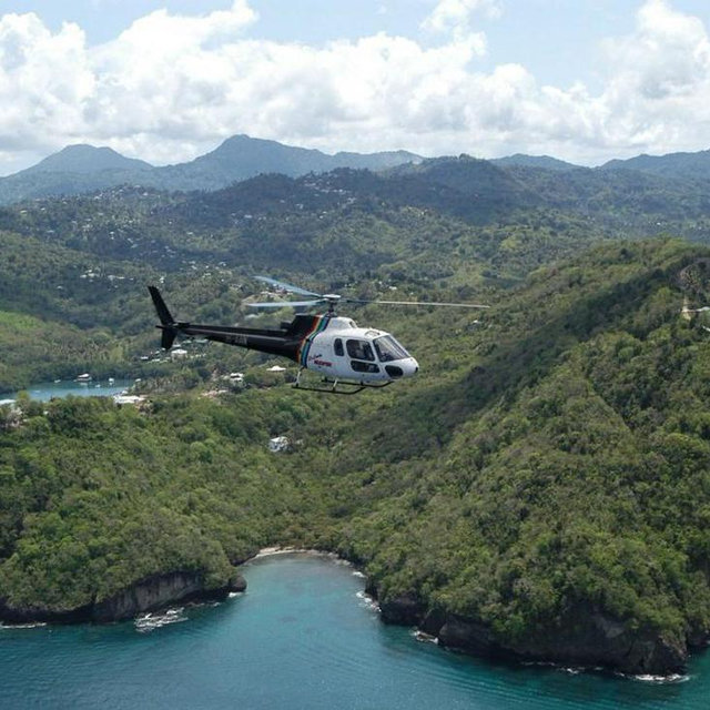 St Lucia Helicopter Transfer to Resort