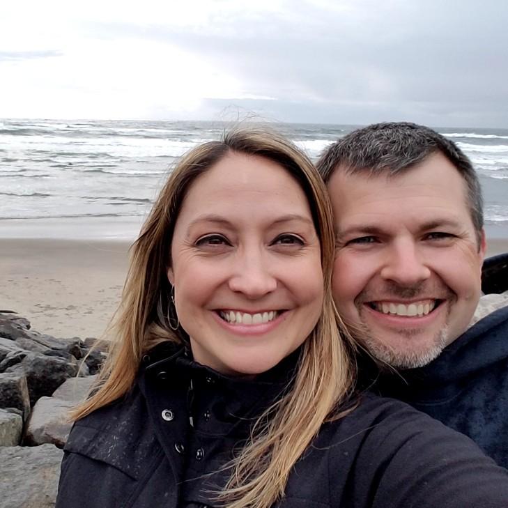 Our first beach trip to Scott's family Neskowin house together.  (May 2017)