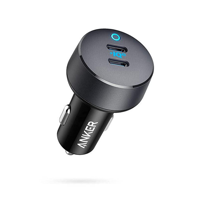 Anker USB C Car Charger, 40W 2-Port PowerIQ 3.0 Type C Car Adapter, PowerDrive III Duo with Power Delivery for iPhone 13/13 Mini/13 Pro/13 Pro Max/12, Galaxy S10/S9, Pixel, iPad/iPad Mini and More