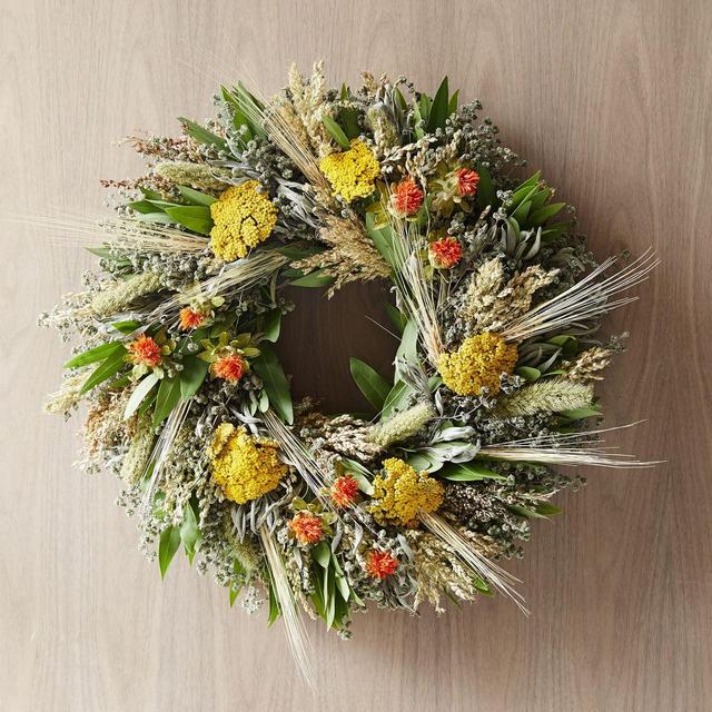 Fall Safflower Wreath, 20"