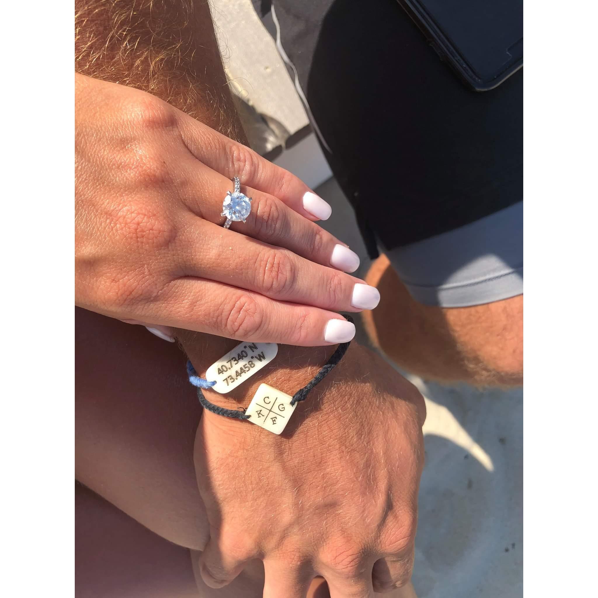 Down at the shore the summer we got engaged