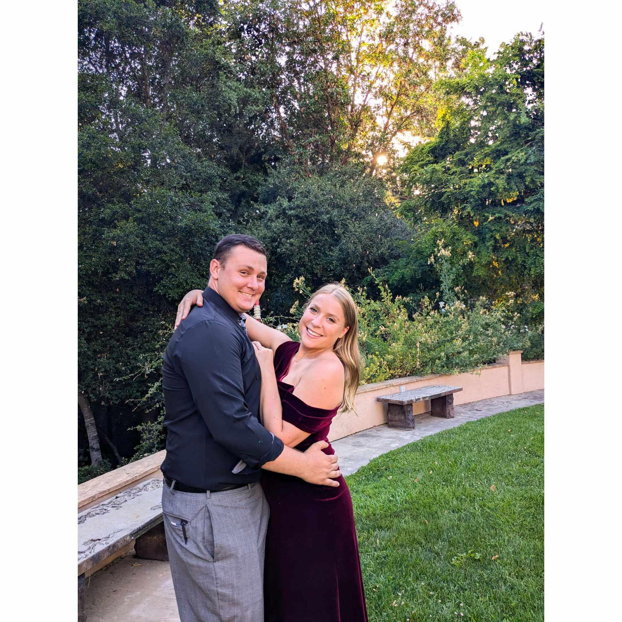 Blessed to have a "plus one". This was Kelsey's sister's wedding.