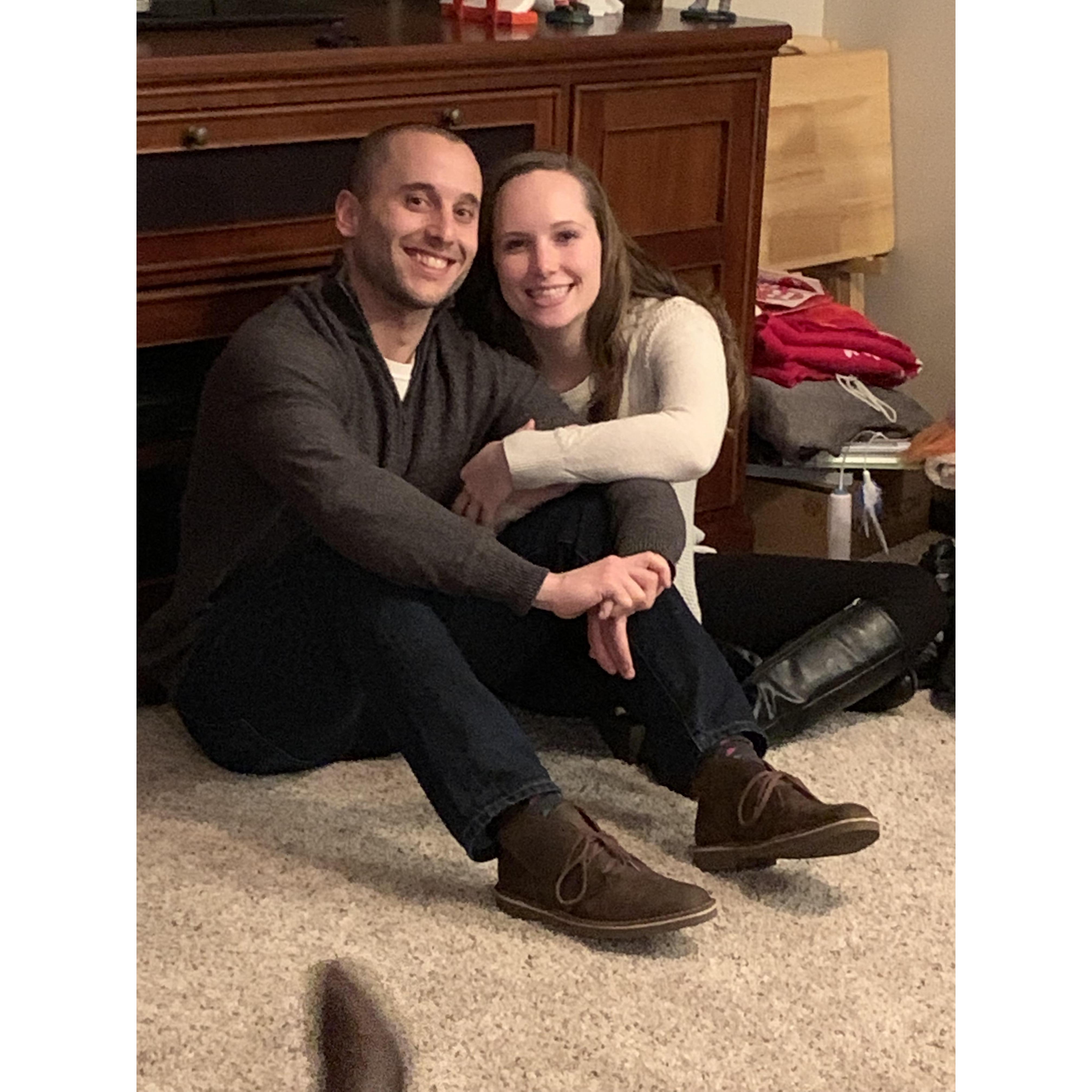 Our first Christmas together.