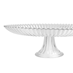 Fortessa Archie Serveware, Large Cake Stand, 13", Clear