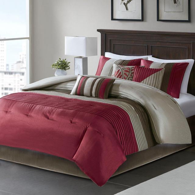 Liesel Striped 7 Piece Comforter Set