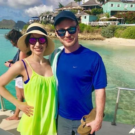 Russ and Thana took their first vacation together to warm and sunny Antigua