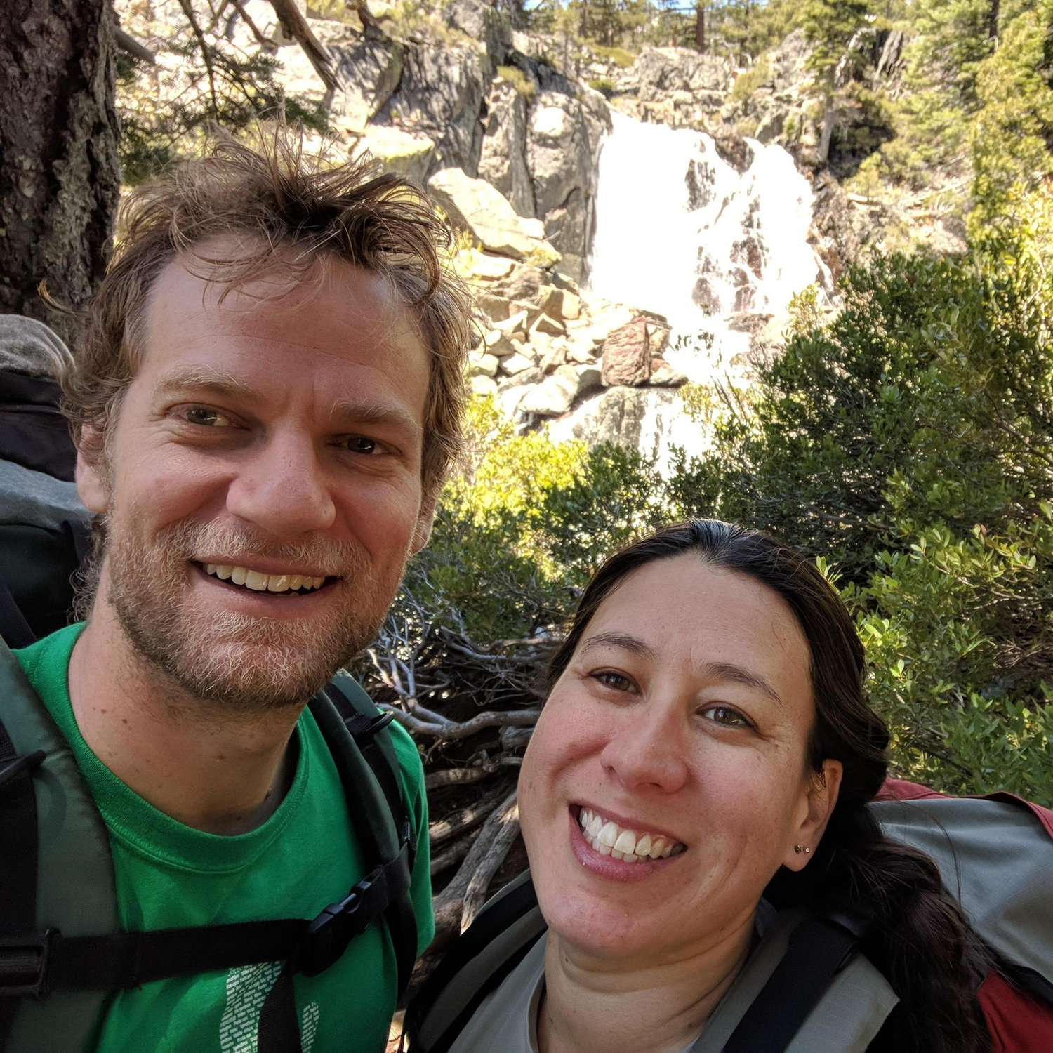 We went backpacking together.  It was in-tents.