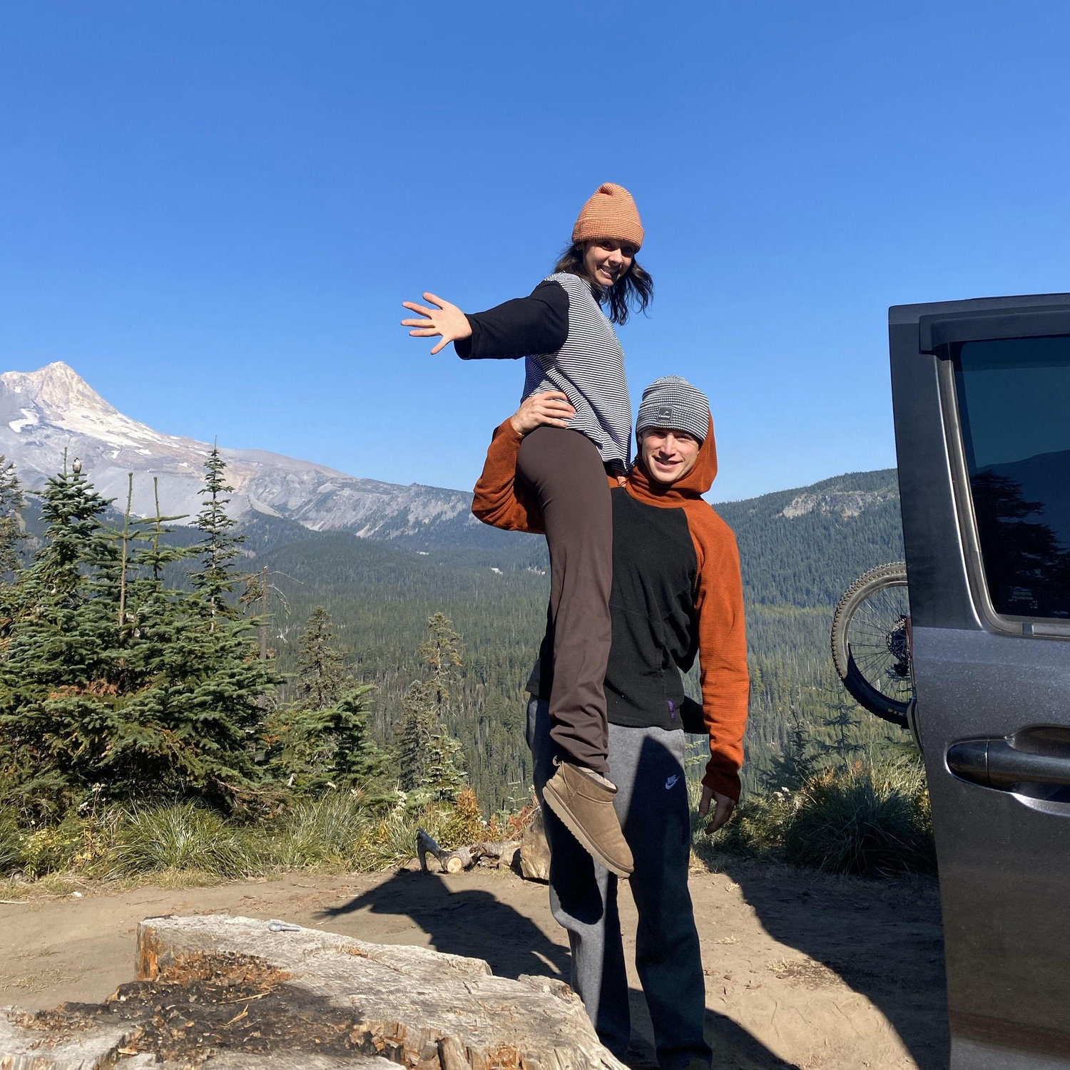 Camping at the spot we would get engaged 7 months later!