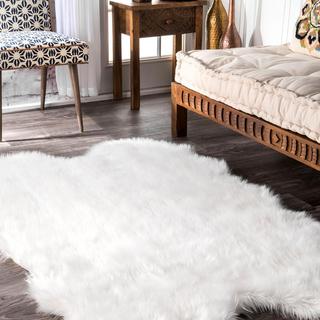 Tianna Faux Sheepskin Quarto Shaggy Rug