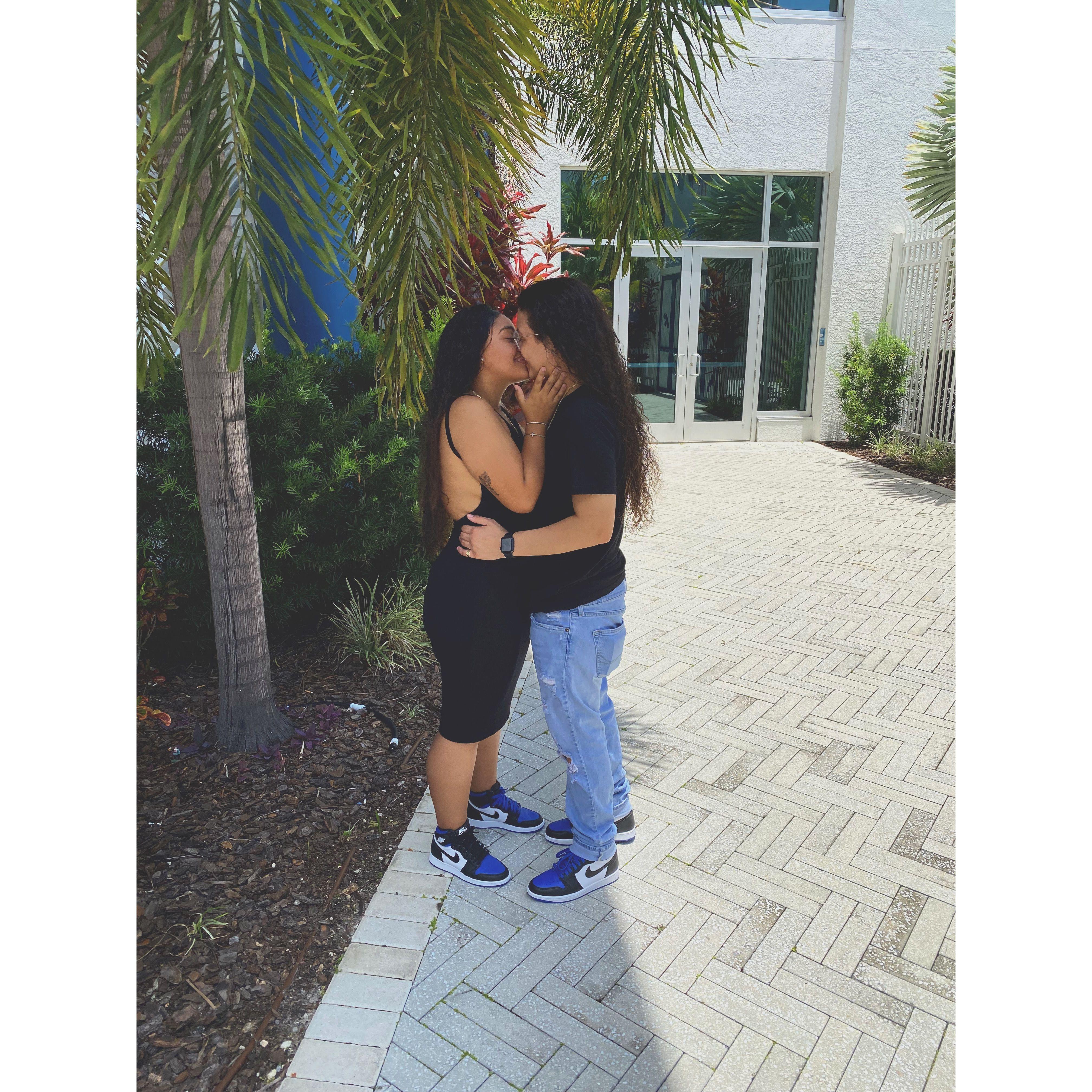 The day she asked me to be her girlfriend.