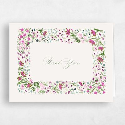 Multi-Colored Wedding Thank You - Giverny Landscape