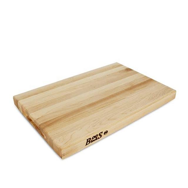 John Boos R01 Maple Wood Edge Grain Reversible Cutting Board, 18 Inches x 12 Inches x 1.5 Inches