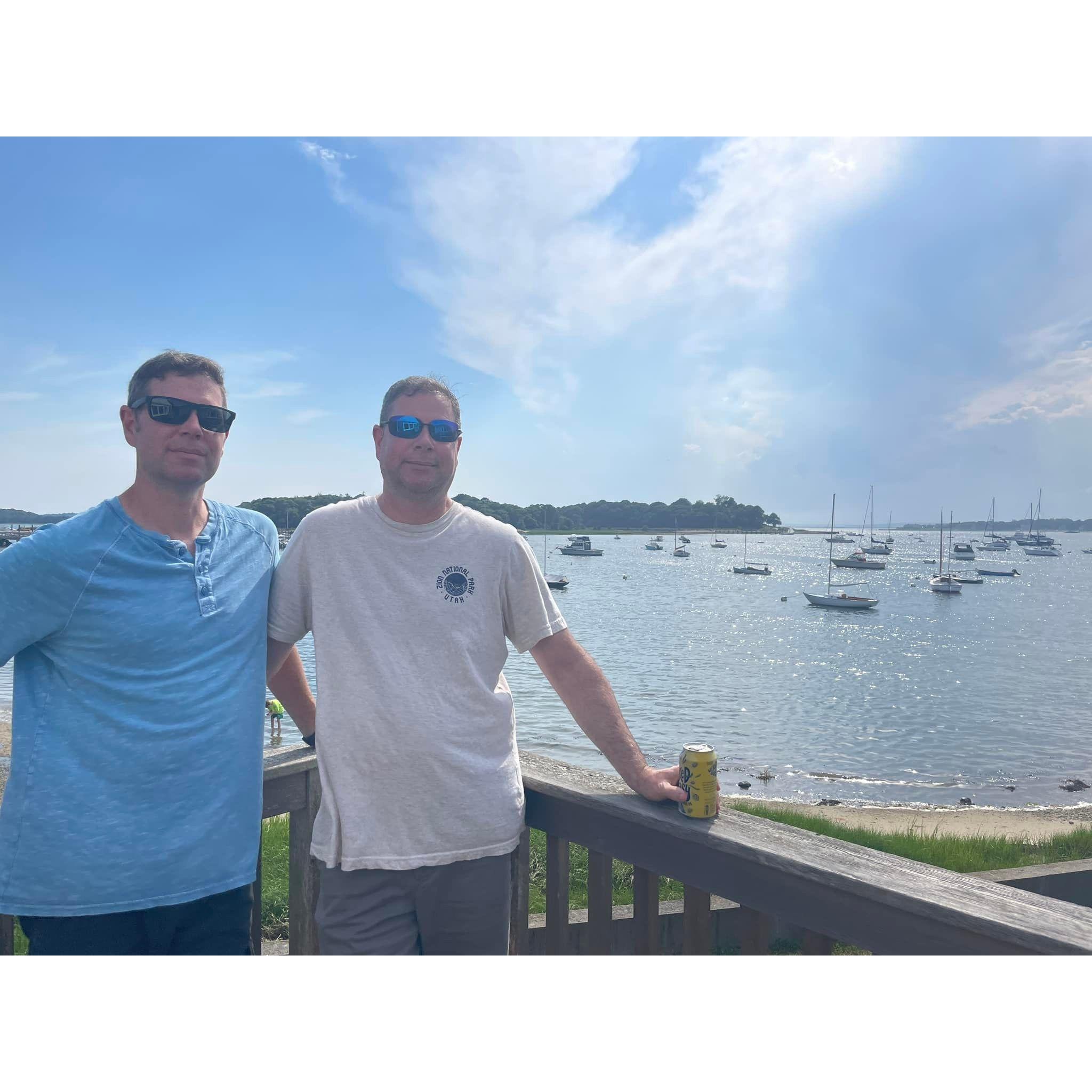 Brian and his brother, Sean, at the Cape in 2022