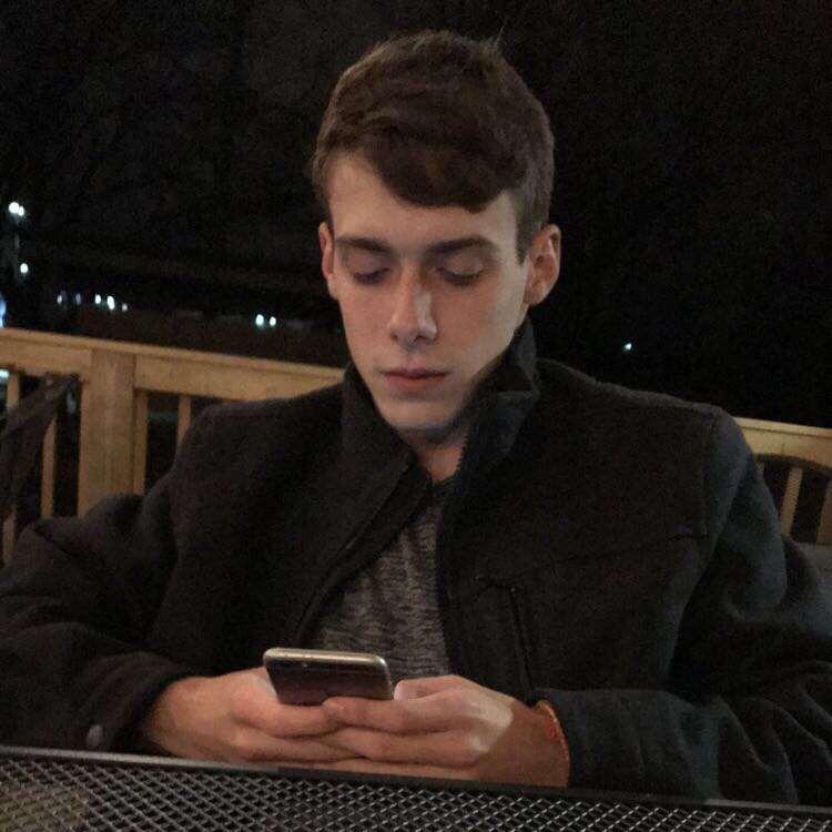 Lance on our first date at Midnight Oil.