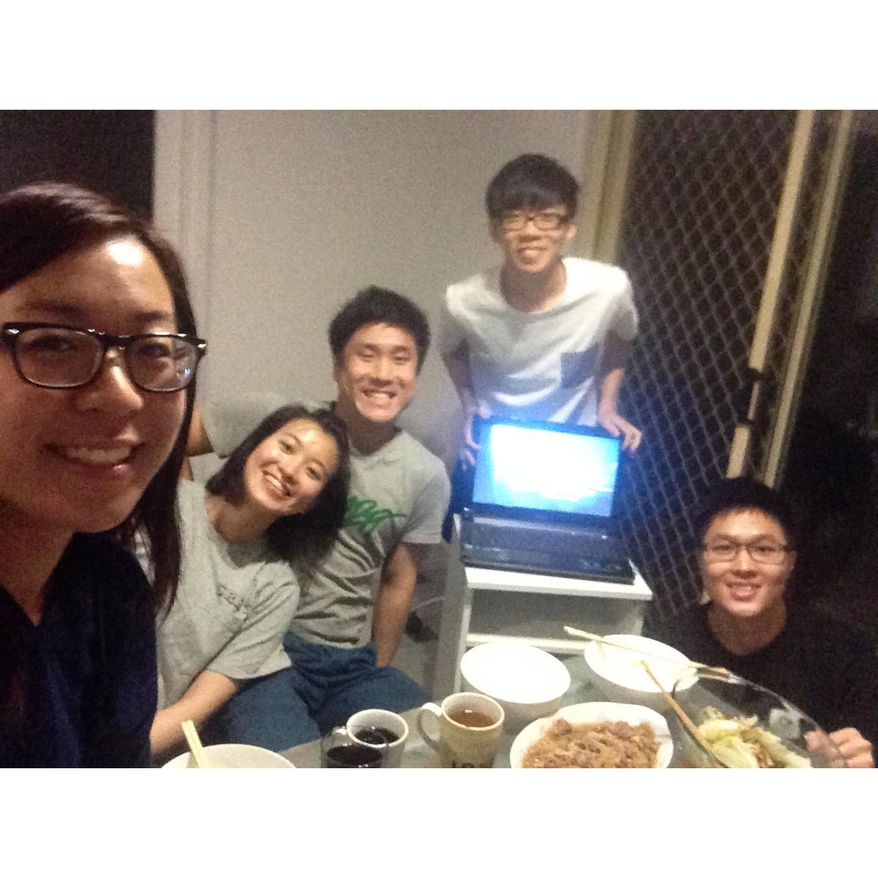 2014, Dinner at home