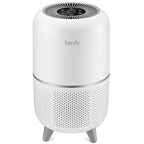 TREDY HEPA Air Purifier for Home Large Room with Air Quality Sensor, Filters Indoor Air and Removes Smoke/Dust/Odor/Pollen/Pets Dander