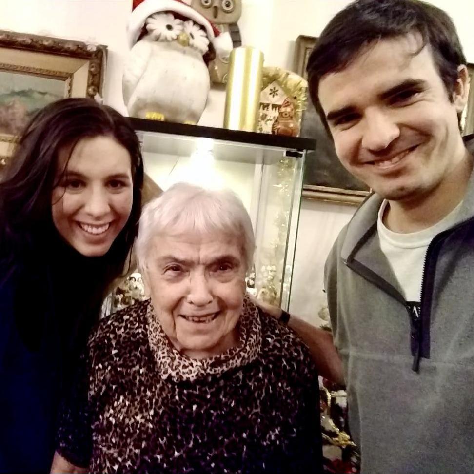 January 2019: Dinner with Davide's nonna, Nanda