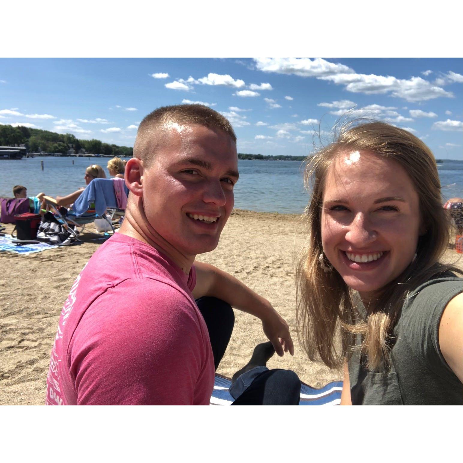 In Pewaukee, visiting where Heather grew up