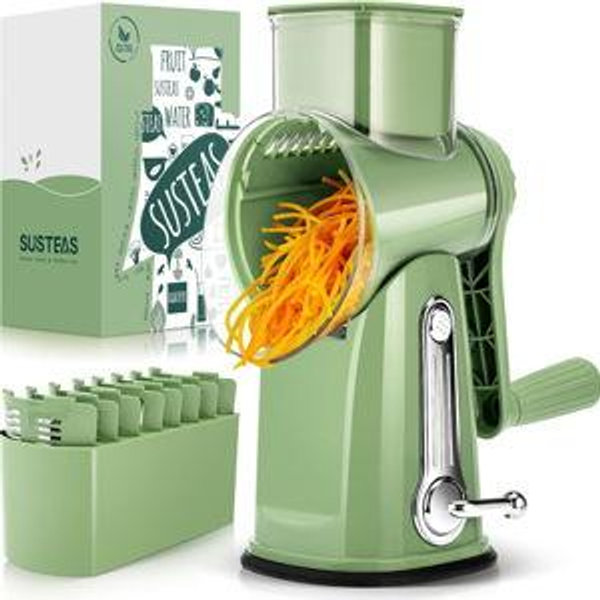 SUSTEAS Rotary Cheese Grate in Green