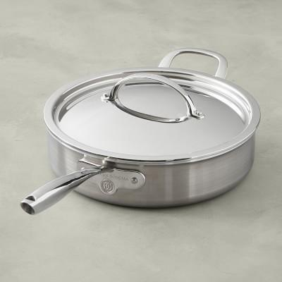 Williams Sonoma Signature Thermoclad™ Brushed Saute Pan, 4 1/2-Qt.