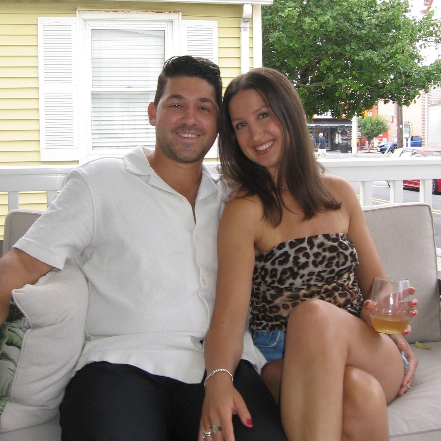 our favorite spot: the porch down the shore