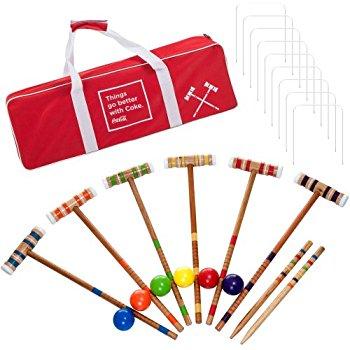 Trademark Global Croquet Set with Carrying Case- Various Licenses