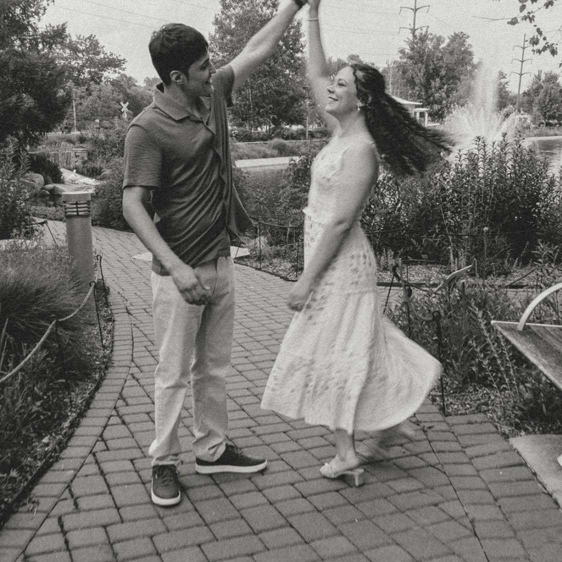 Engagement shoot at Nicholas Conservatory