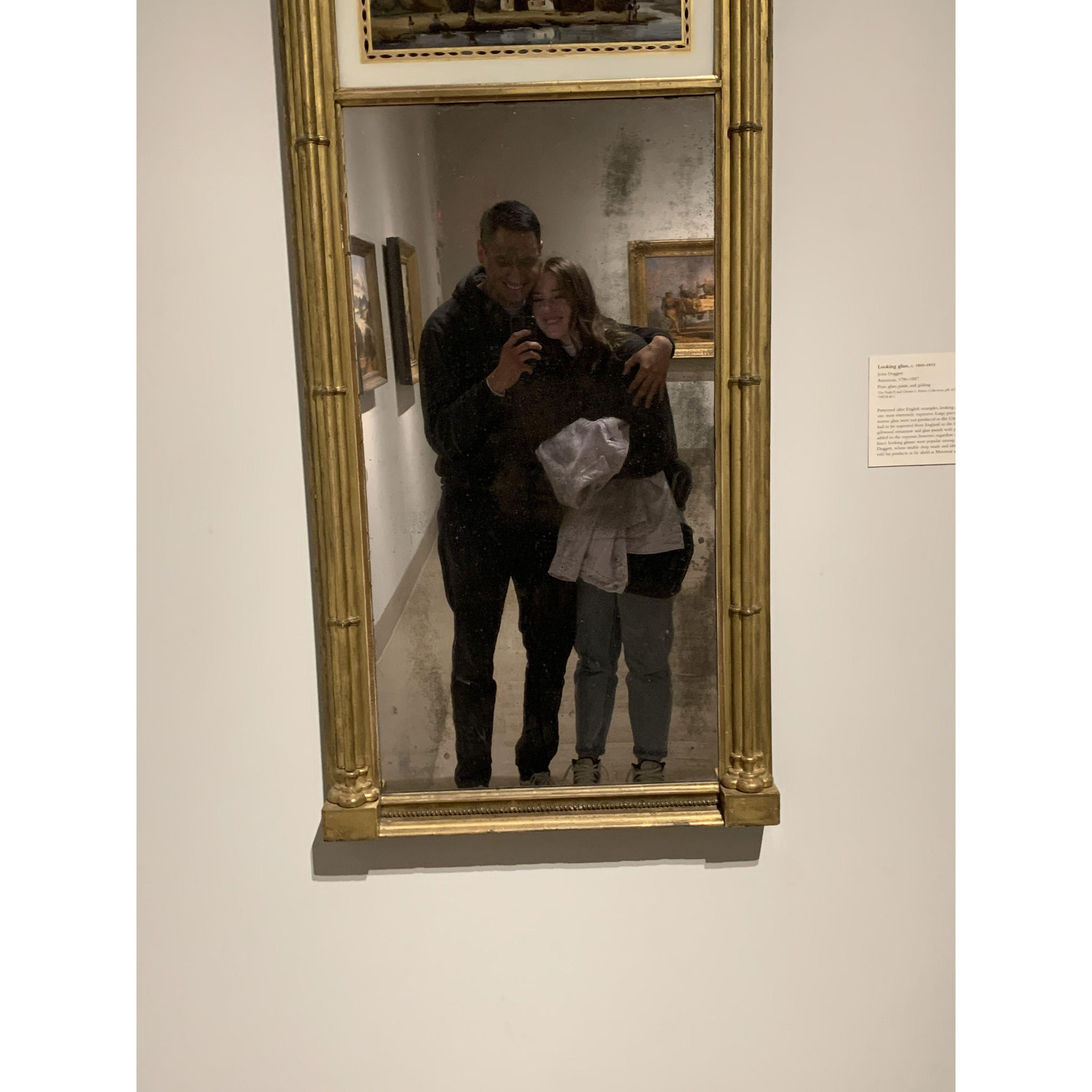 This was one of our first dates. We went to the Dallas Museum of Art and took our first "real" picture together that day!