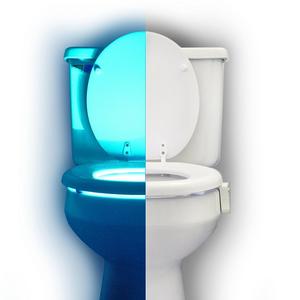 RainBowl Motion Sensor Toilet Night Light - Funny Unique Gift Idea for Him, Her, Men, Women & Birthday Kid - Cool New Fun Gadget, Best Gag Present