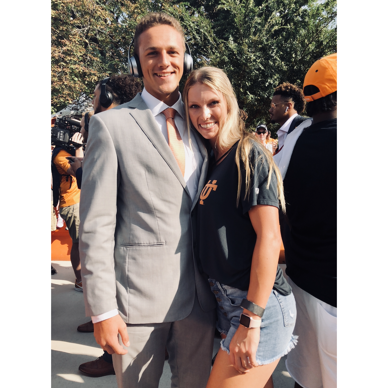 Vol Walk at UT our Freshman Year