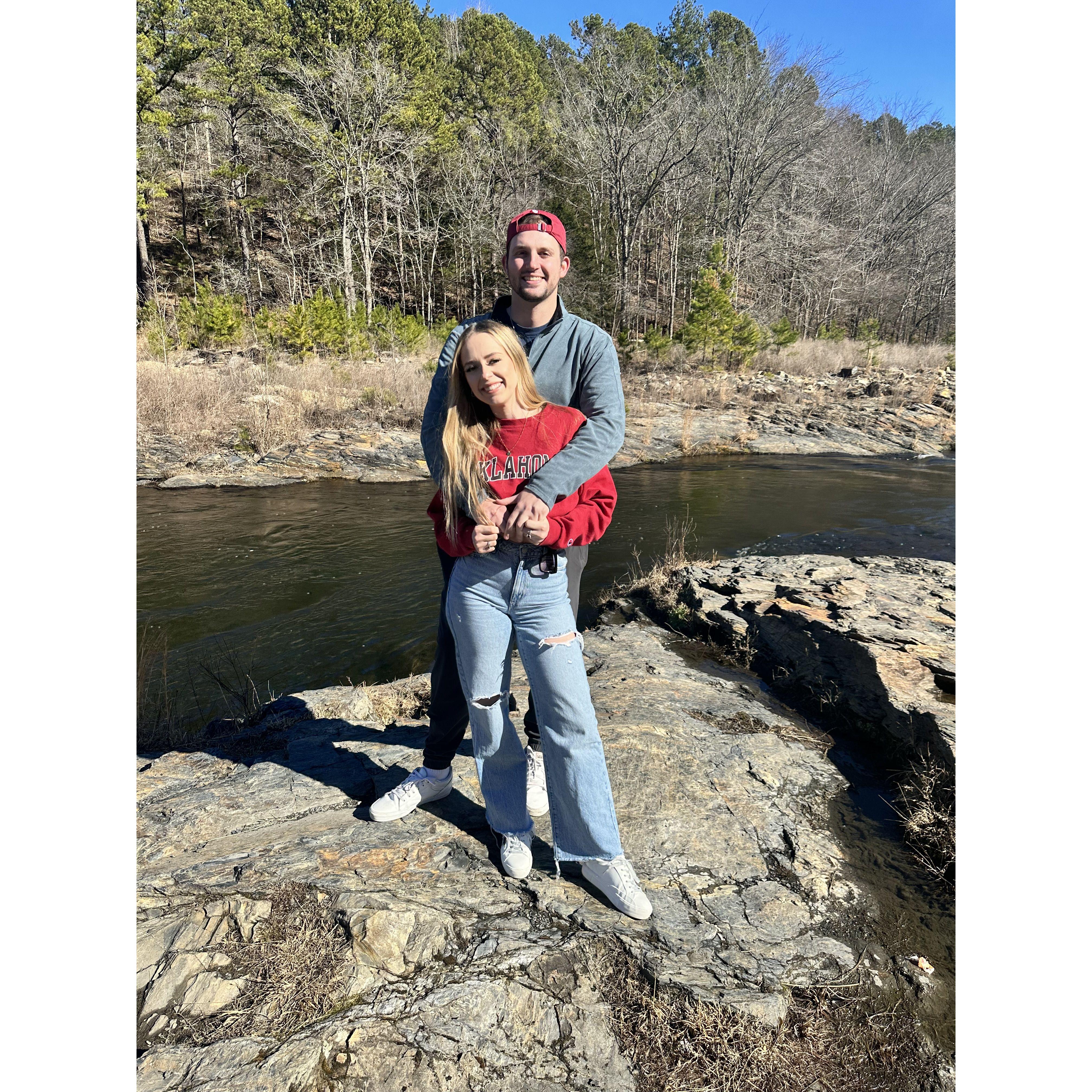 Took Braden to Broken Bow for the day with my family!