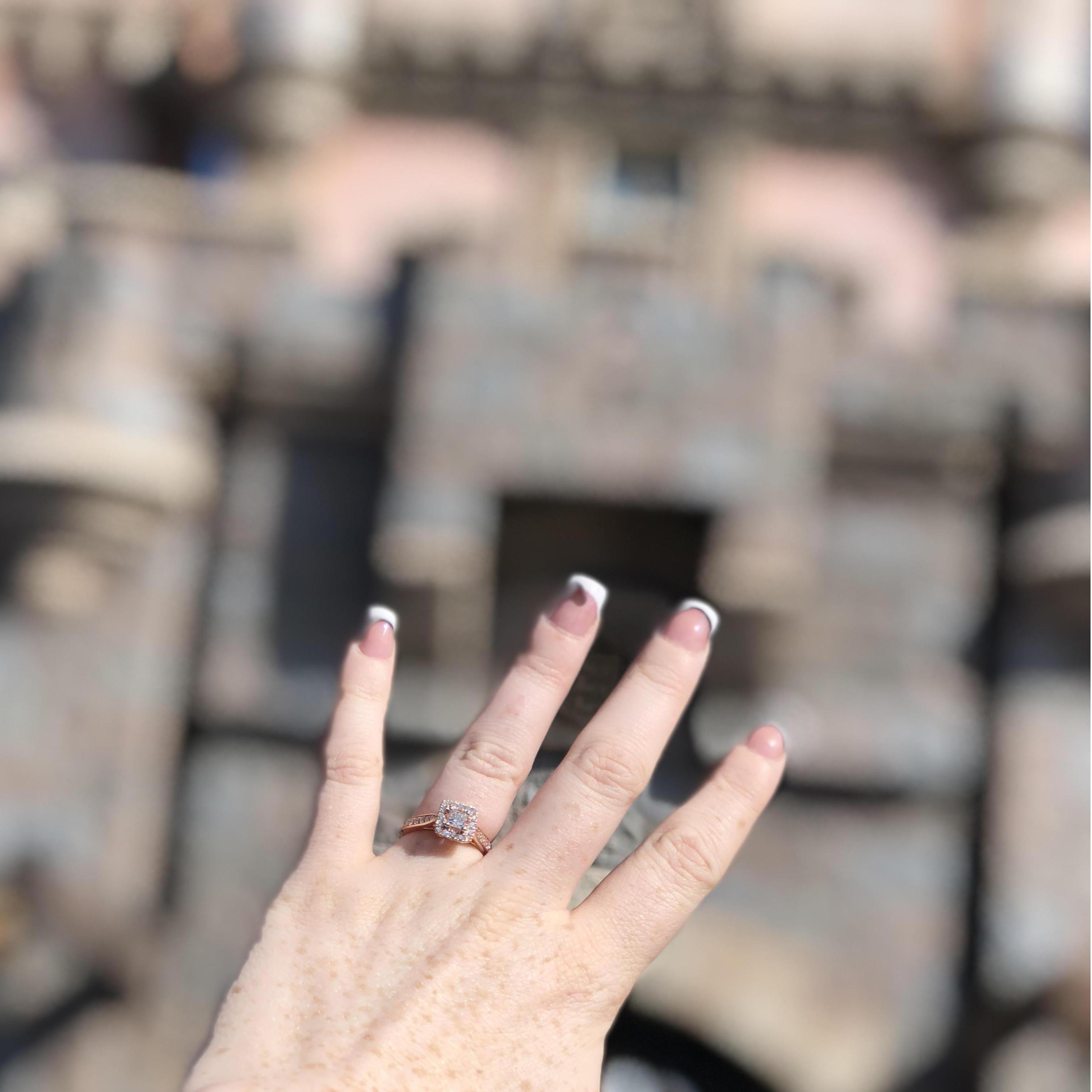 That rock though! HEART EYES!