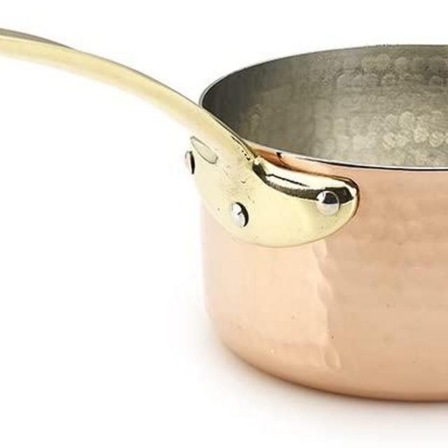 Kuprum Copper Saucepan 1.2 Quarts Hand-Hammered Tin Lined