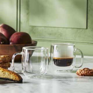 Sorrento Plus Double Wall Glass Espresso Mug, Set of 2