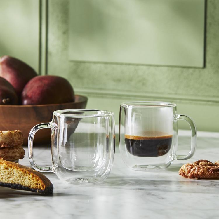 ZWILLING, Sorrento Plus Double Wall Glass Espresso Mug, Set of 2