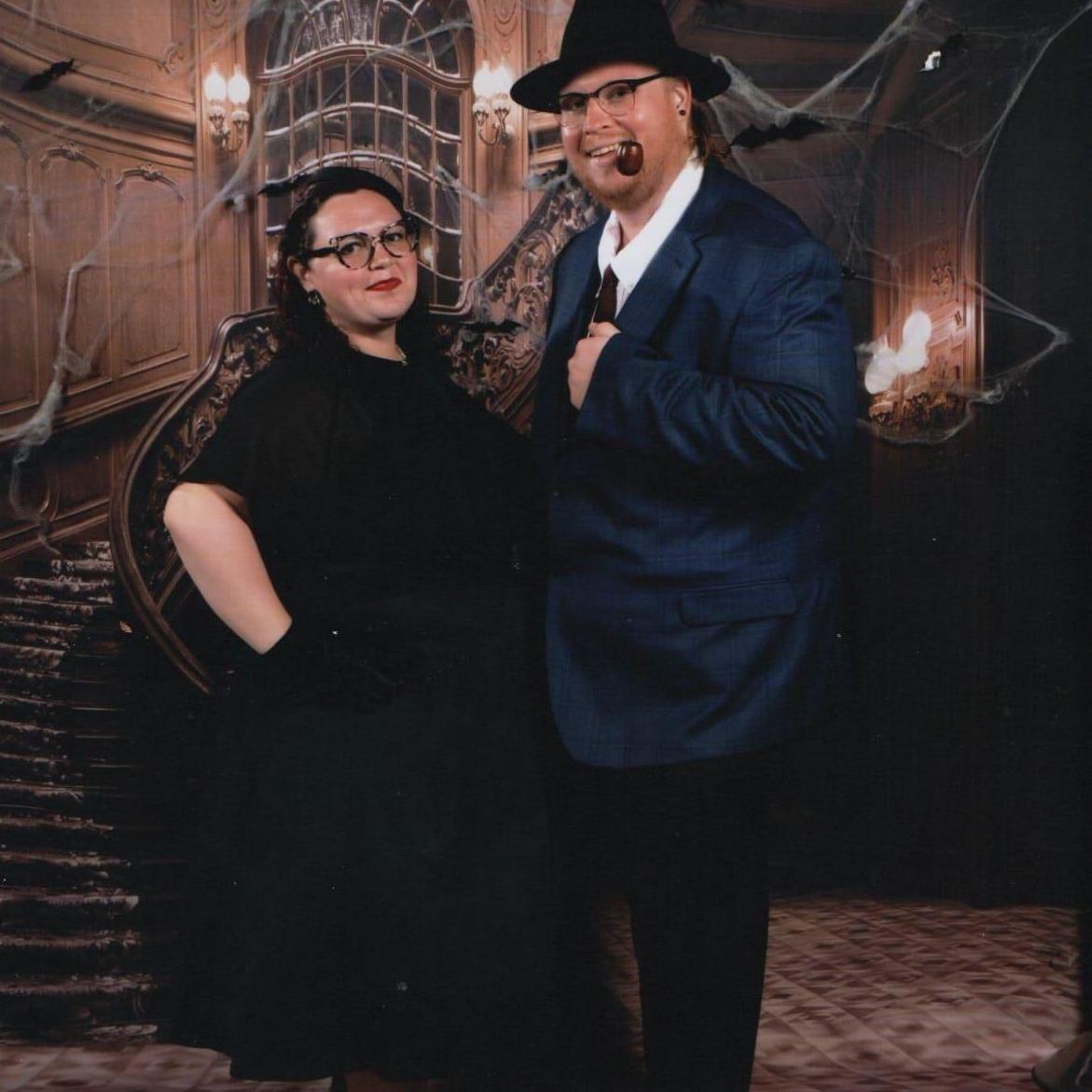 Getting all snazzy during Halloween.